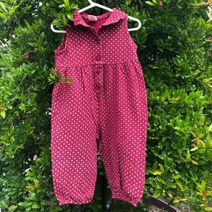 BABY GAP RED SLEEVELESS ONE-PIECE